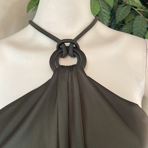 WHBM RING DETAIL HALTER TOP - Picture 6 of 12